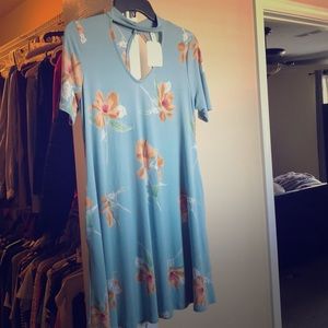 Floral dress.